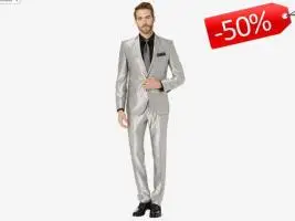 NICK GRAHAM Mens Suit, Silver, Կոստյում, Костюм, Size L, ORIGINAL - ԱՄՆ-ից մատչելի գին