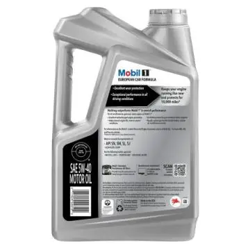 Mobil 1 Full Synthetic Motor Oil 5W-40, Euro car. Original 4.73l. USA