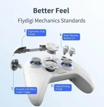 Flydigi Direwolf 2 Wireless/Wired Gaming Controller Support PC/NINTENDO SWITCH/Android/iOS Gamepad